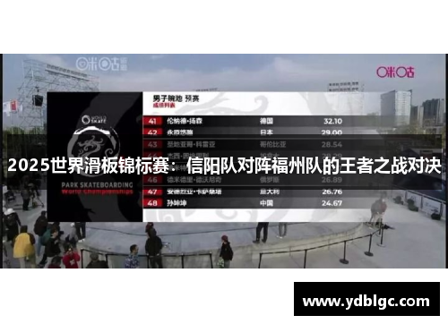 2025世界滑板锦标赛：信阳队对阵福州队的王者之战对决