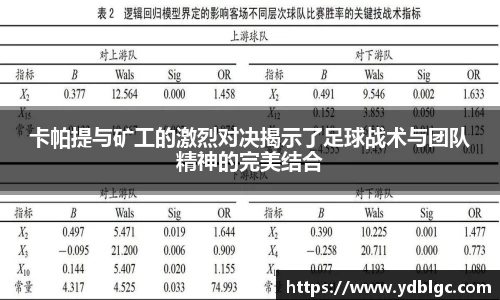 卡帕提与矿工的激烈对决揭示了足球战术与团队精神的完美结合